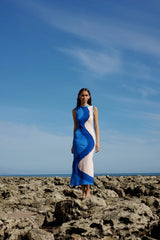 Easton Tank Dress - Ocean Depth/Seashell