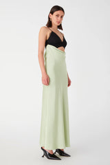 MAXXY SATIN MAXI DRESS