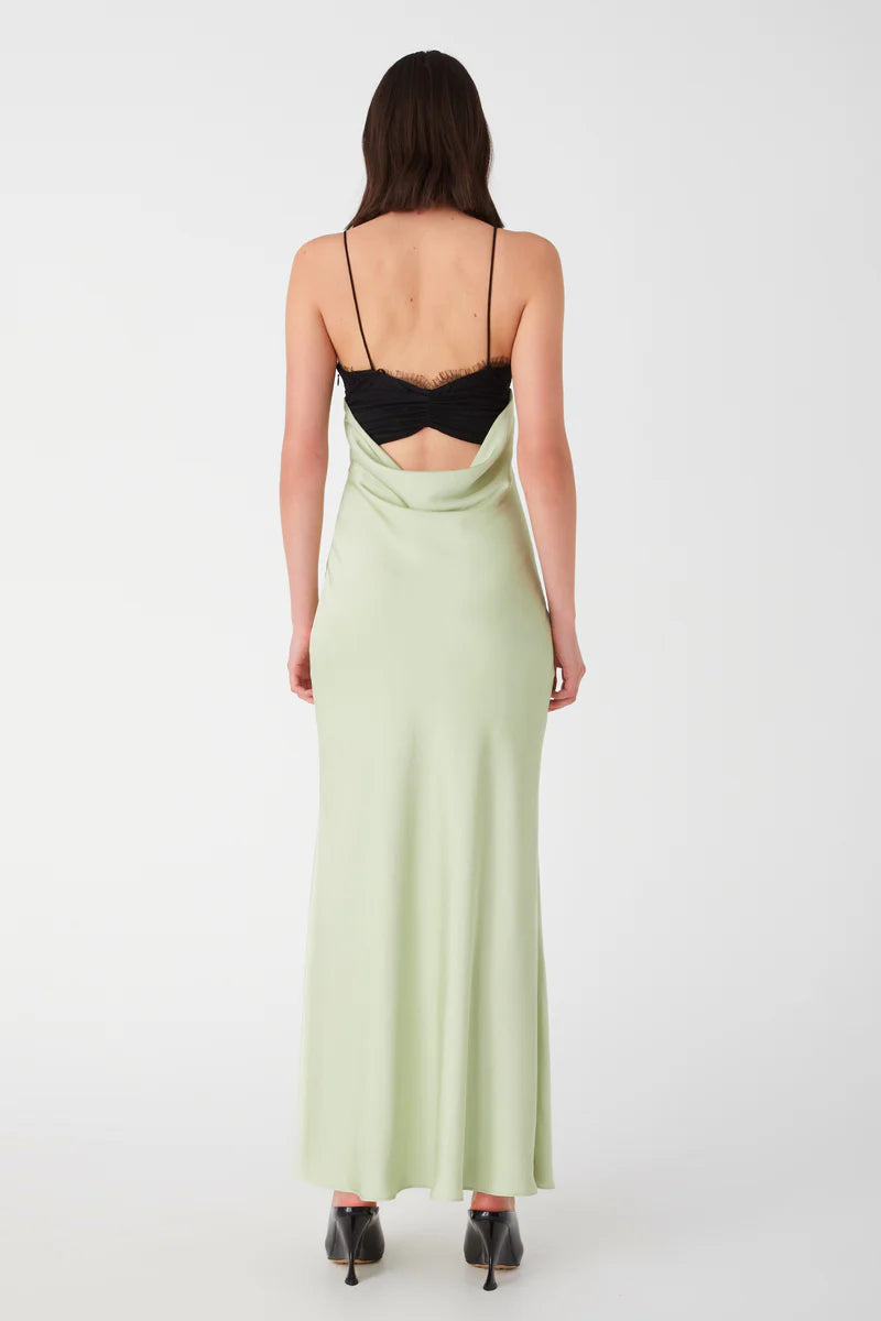 MAXXY SATIN MAXI DRESS