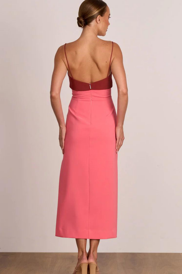 Ace Contrast Midi - Pink/Sienna