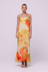 Abbie Strapless Maxi Dress Marigold