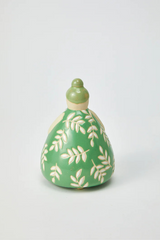 NONNA GREEN FLORAL VASE