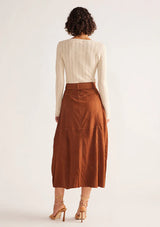 NATALIE SUEDE SKIRT