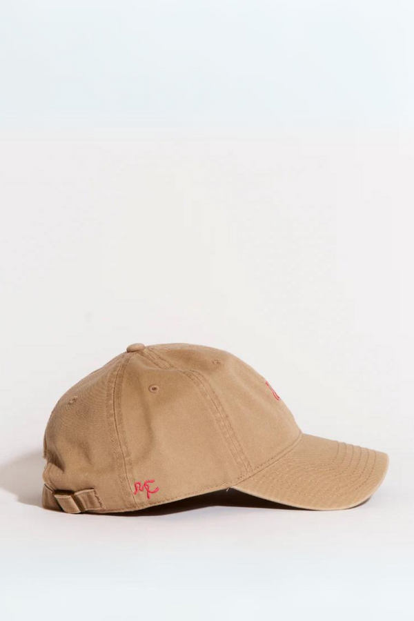 Embroidered Cap - Beige